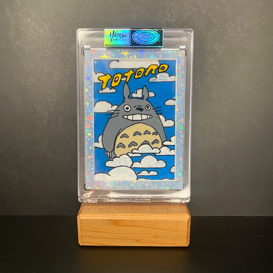 Neighbor in the Clouds - Hand Painted Card - 1/1 Hazy Lou Handmade Art Card